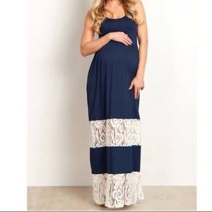 Pinkblush Maternity Lace inset maxi